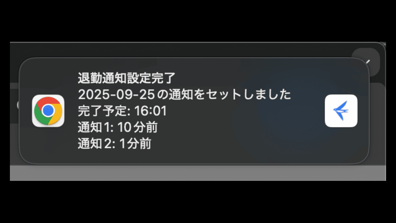 freee 退勤通知 Chrome 拡張機能